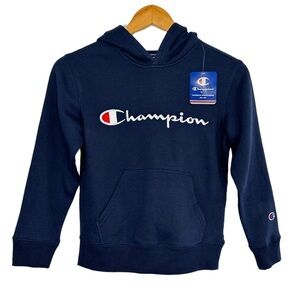 Champion Athleticwear Kids Hoodie Sweatshirt Sz Small Blue Long Sleeve Boy Girl